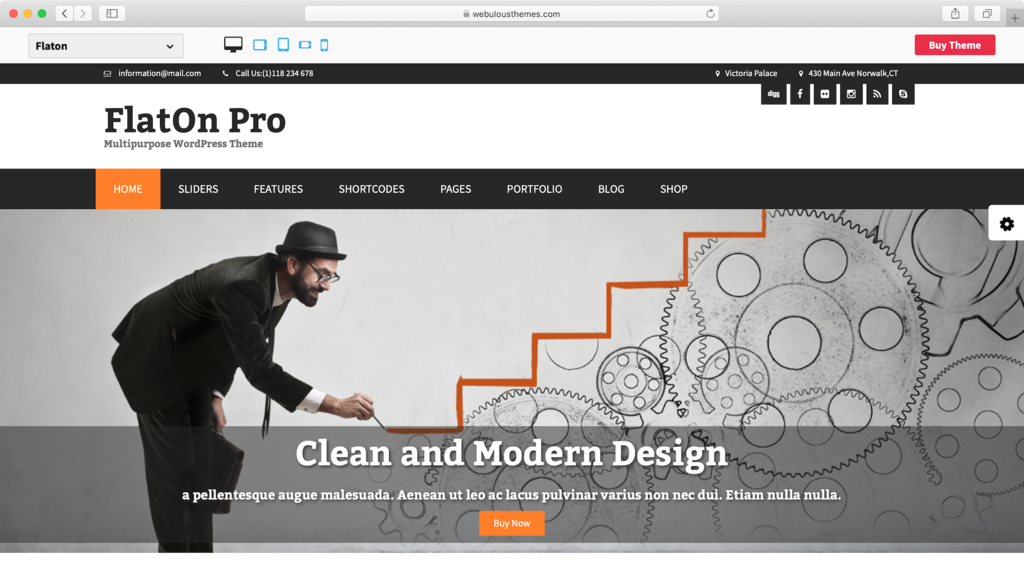 tema flaton pro untuk wordpress