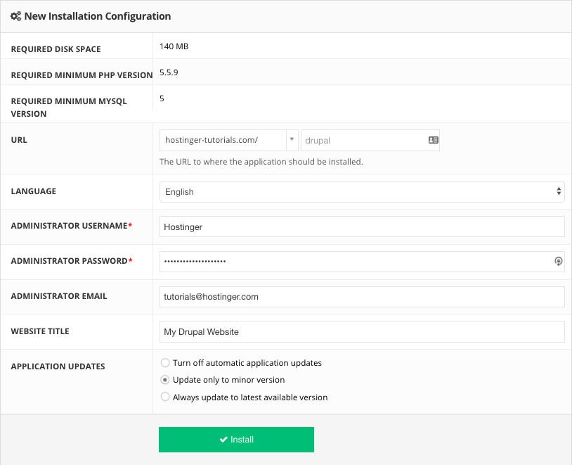 Langkah install CMS Drupal