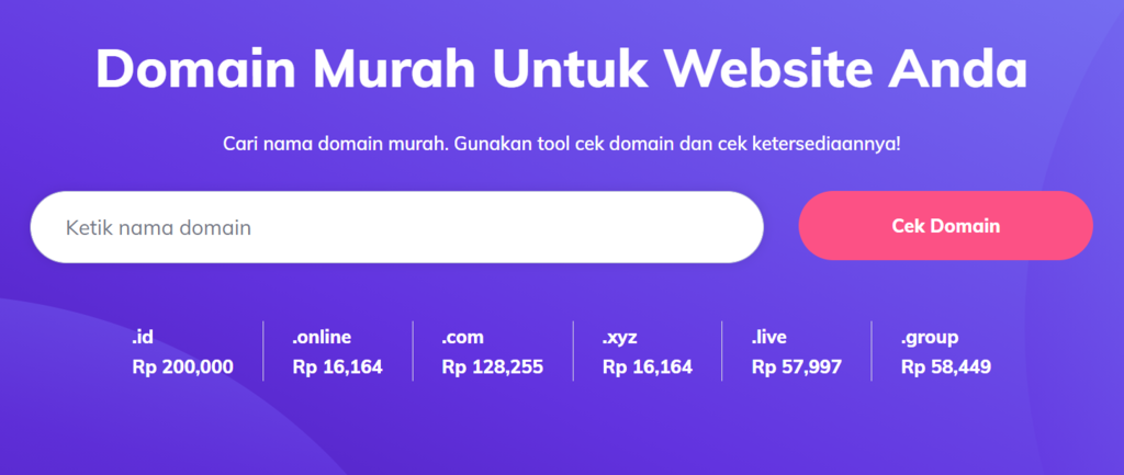 Cara membeli domain - cek ketersediaannya