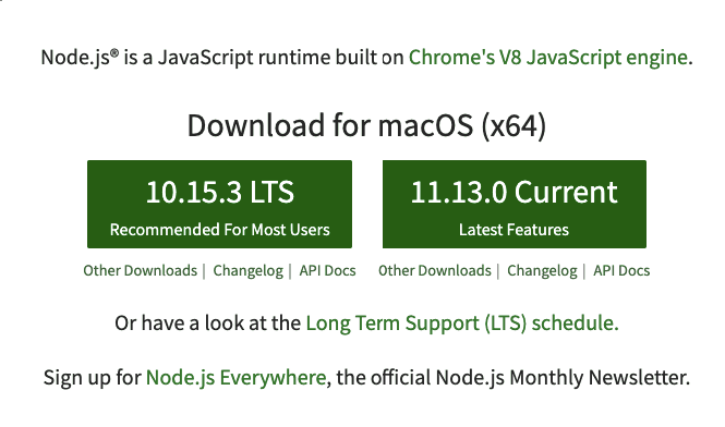 halaman utama node package manager