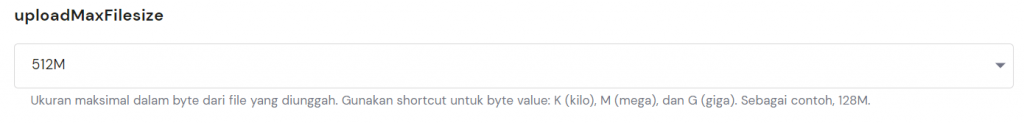 ukuran maksimum upload file