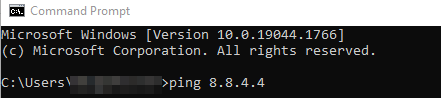 command ping di command prompt windows