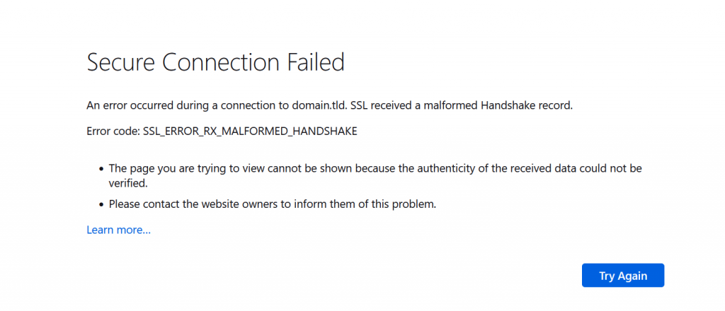 error protokol ssl di mozilla firefox