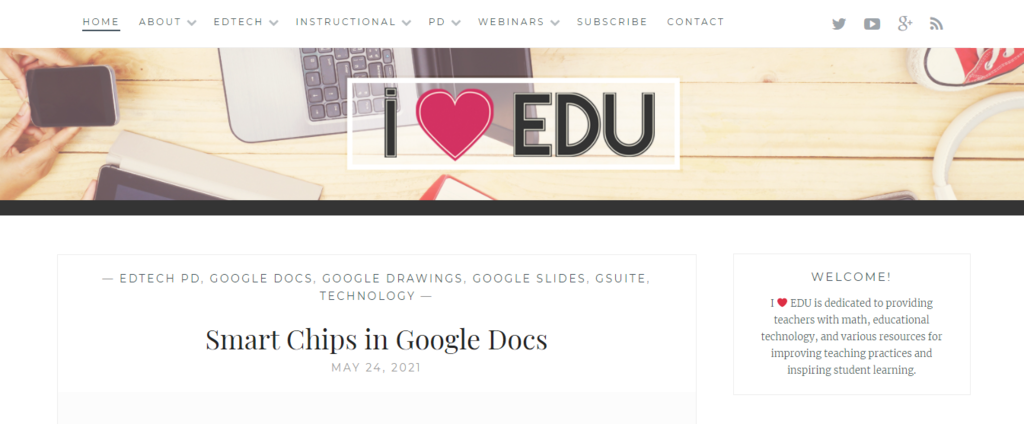 homepage i heart edu