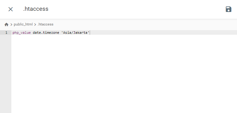 mengganti zona waktu menggunakan .htaccess timezone