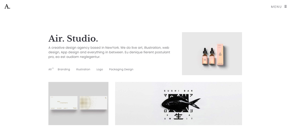 tema wordpress air porfolio