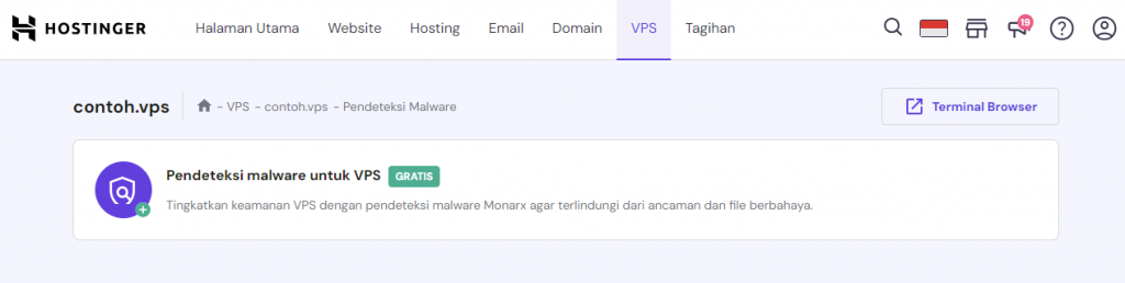 pendeteksi malware di hpanel