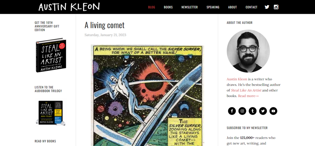 homepage austin kleon