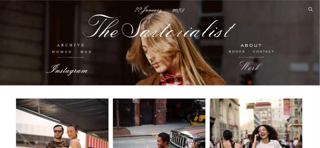 homepage the satorialist