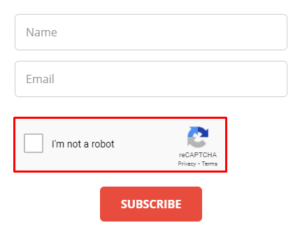 kotak centang recaptcha