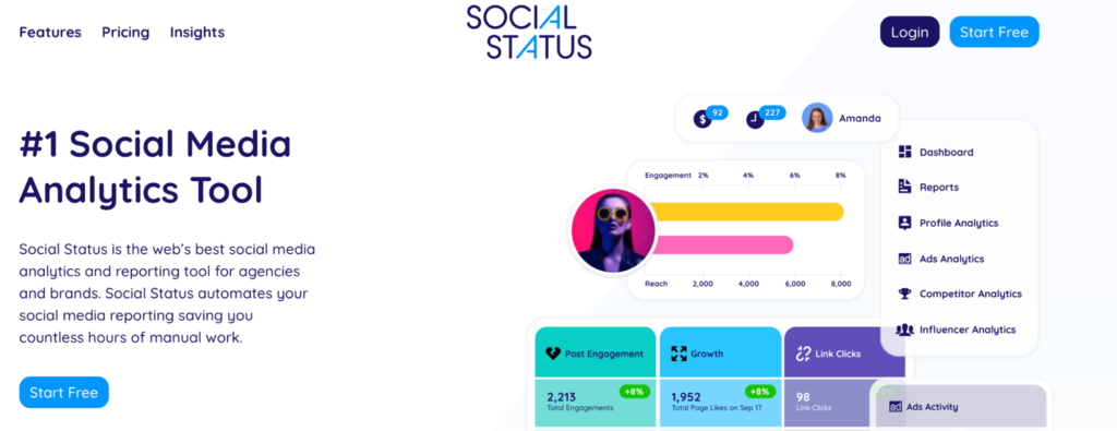 website Social Status