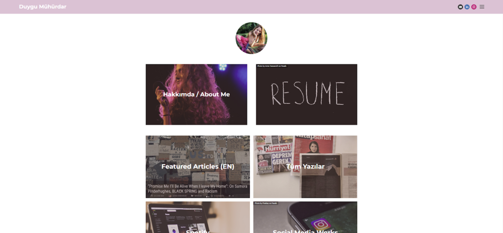 website portofolio online milik duygu muhurdar