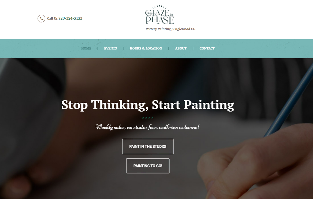 homepage website glaze and phase