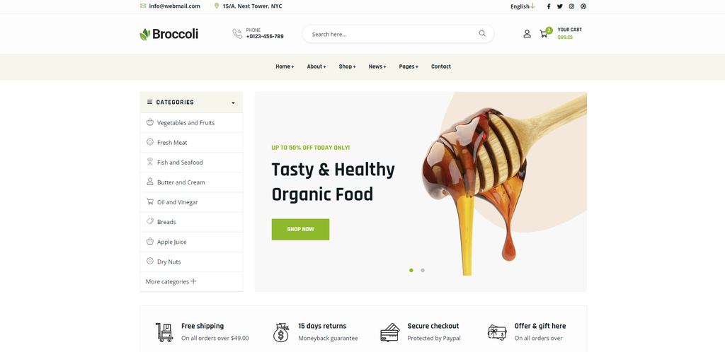 template situs e-commerce broccoli