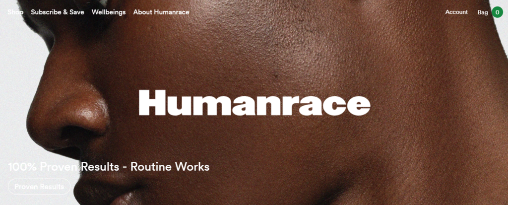 website minimalis humanrace