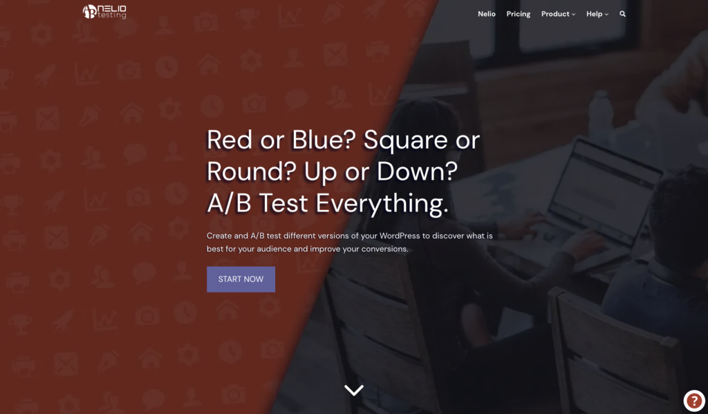 landing page nelioabtesting