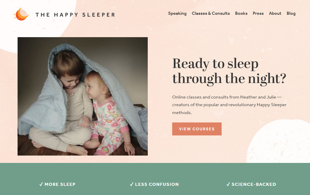 homepage the happy sleeper