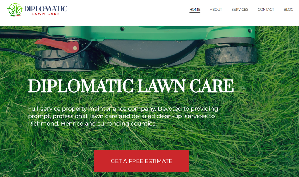 homepage website jasa diplomatic lawn care