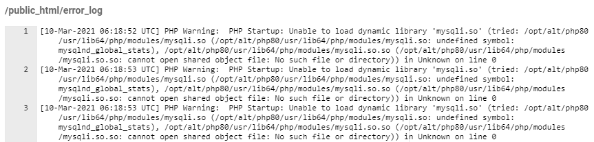 isi file error_log saat dibuka