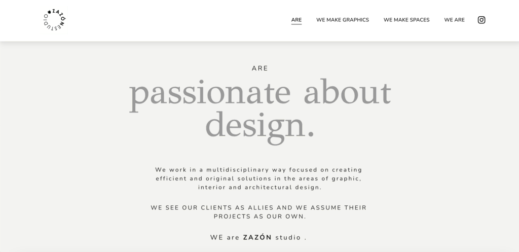 tampilan homepage website zazon