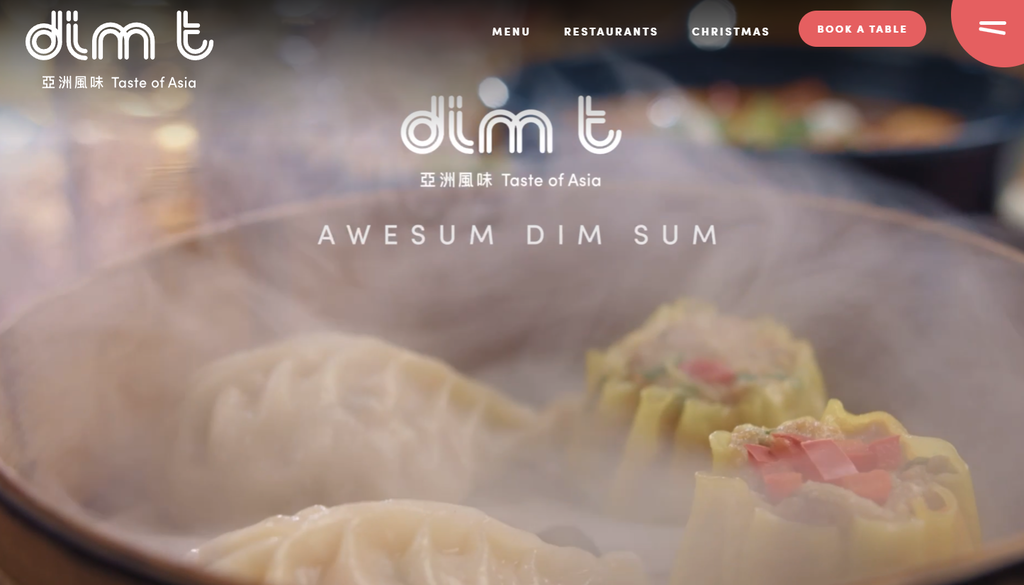 tampilan homepage website dim t