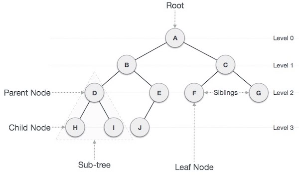 infografis yang menelaskan tipe struktur data tree