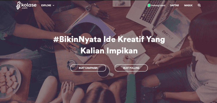 Landing page Kolase