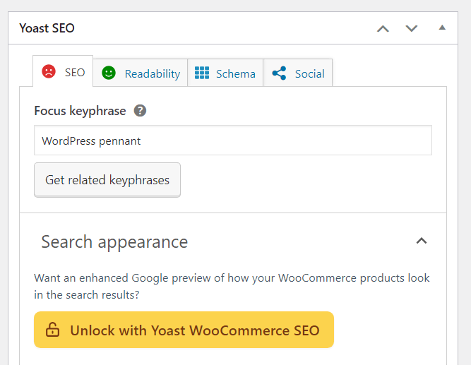 tampilan widget yoast seo wordpress